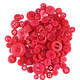 Rose Pink Buttons in Mixed Sizes - 100g Bag